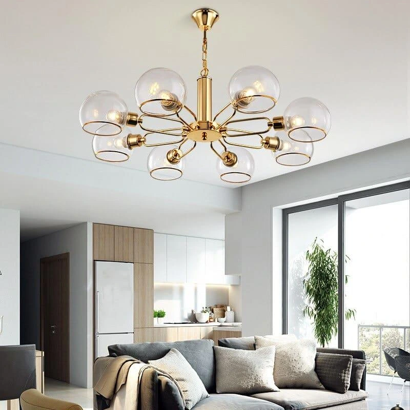 đèn chùm trang trí phòng khách