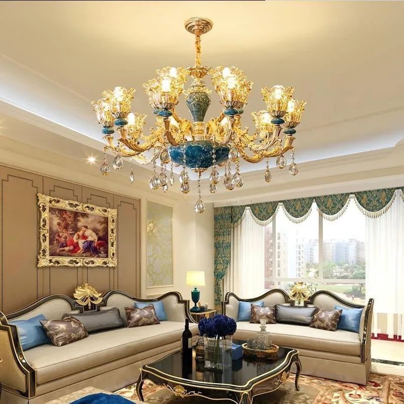 các mẫu đèn chùm phòng khách đẹp