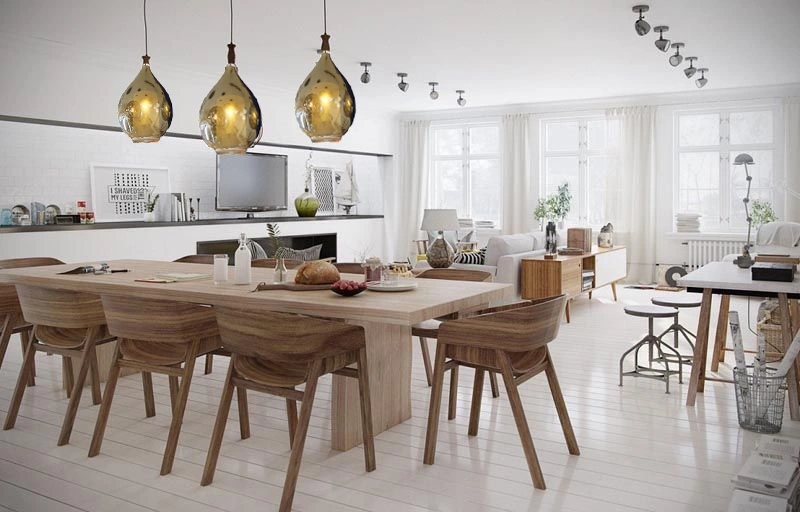 đèn chùm nhà bếp