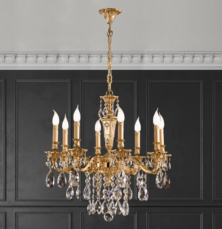 đèn chùm đồng cao cấp