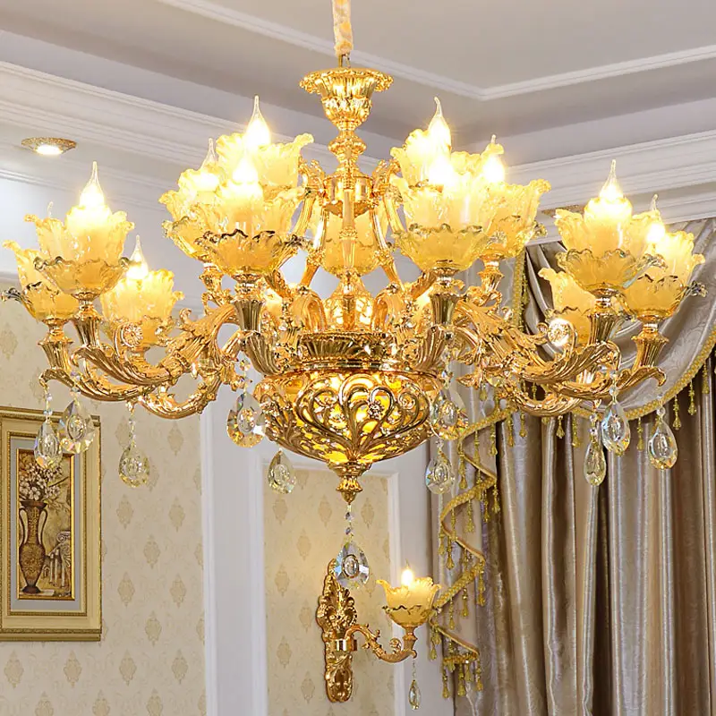 đèn chùm đồng cao cấp