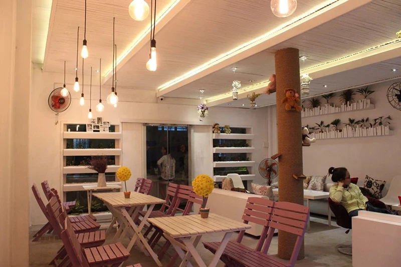 đèn thả trần quán cà phê