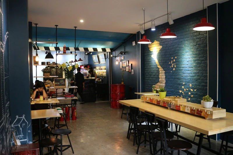 đèn thả trang trí quán cafe