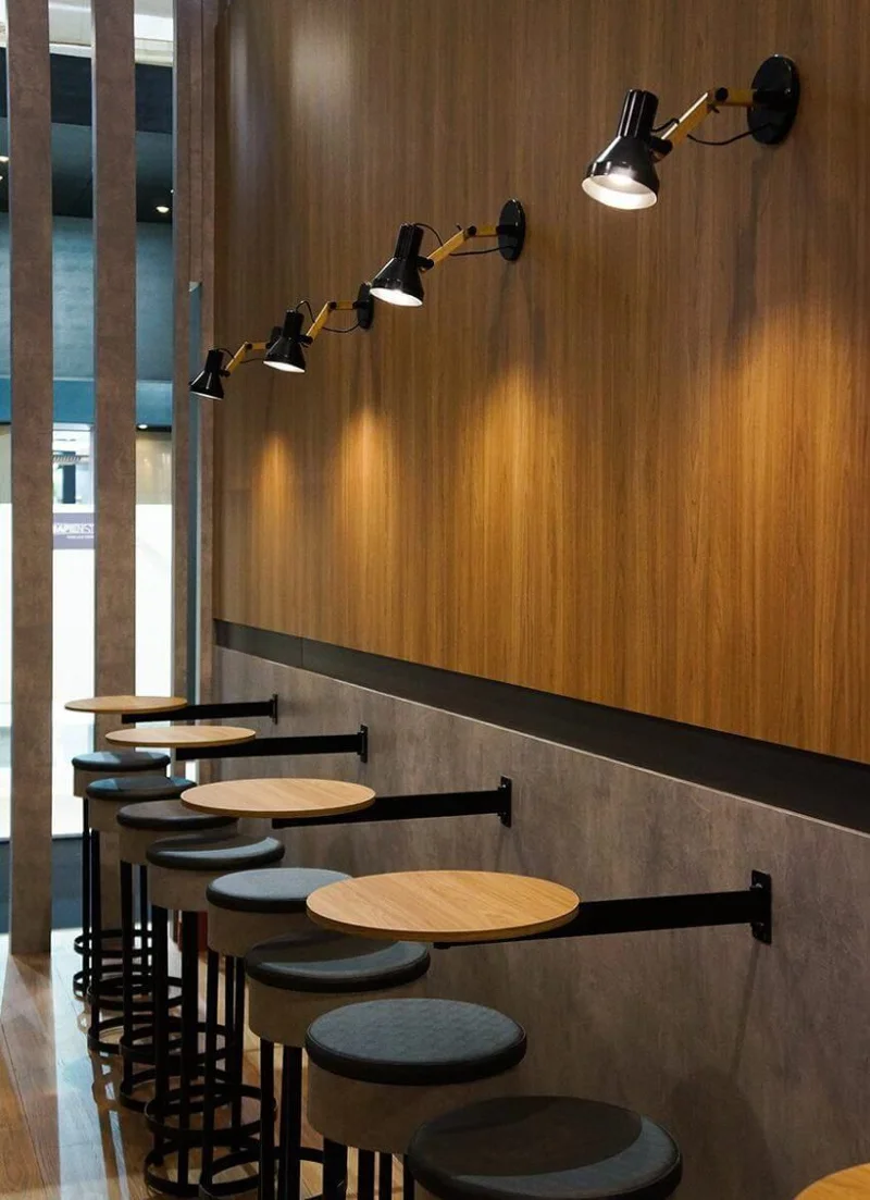 đèn tường quán cafe