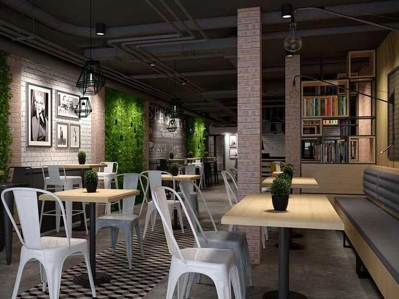 đèn tường quán cafe