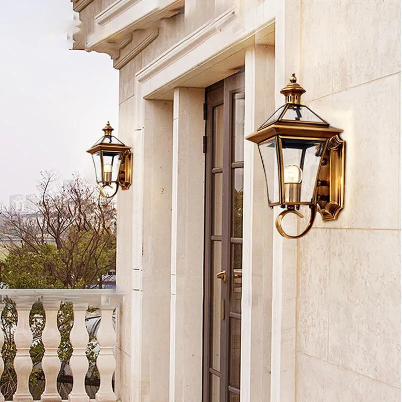 đèn tường trang trí ngoài trời