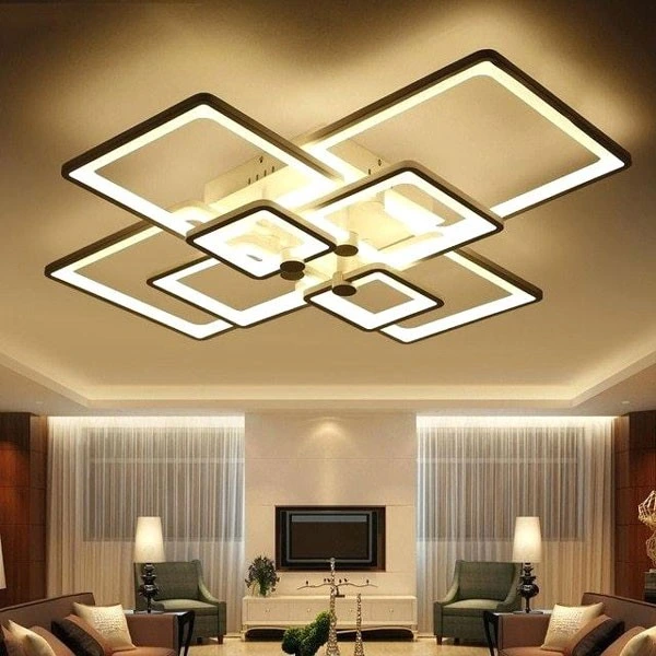 đèn ốp trần trang trí phòng khách