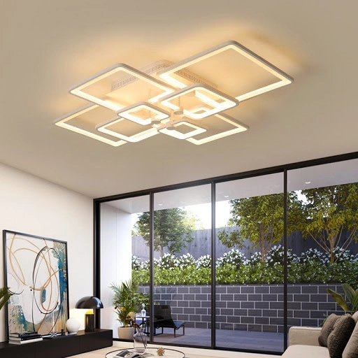 đèn ốp trần trang trí phòng khách