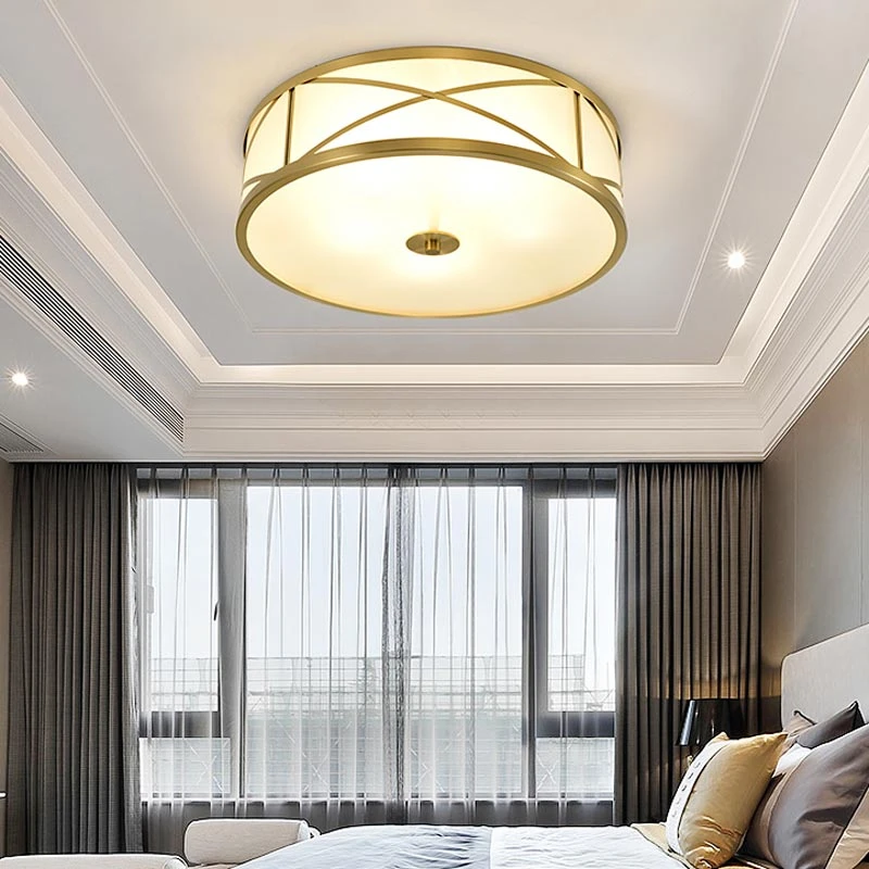 đèn ốp trần đồng