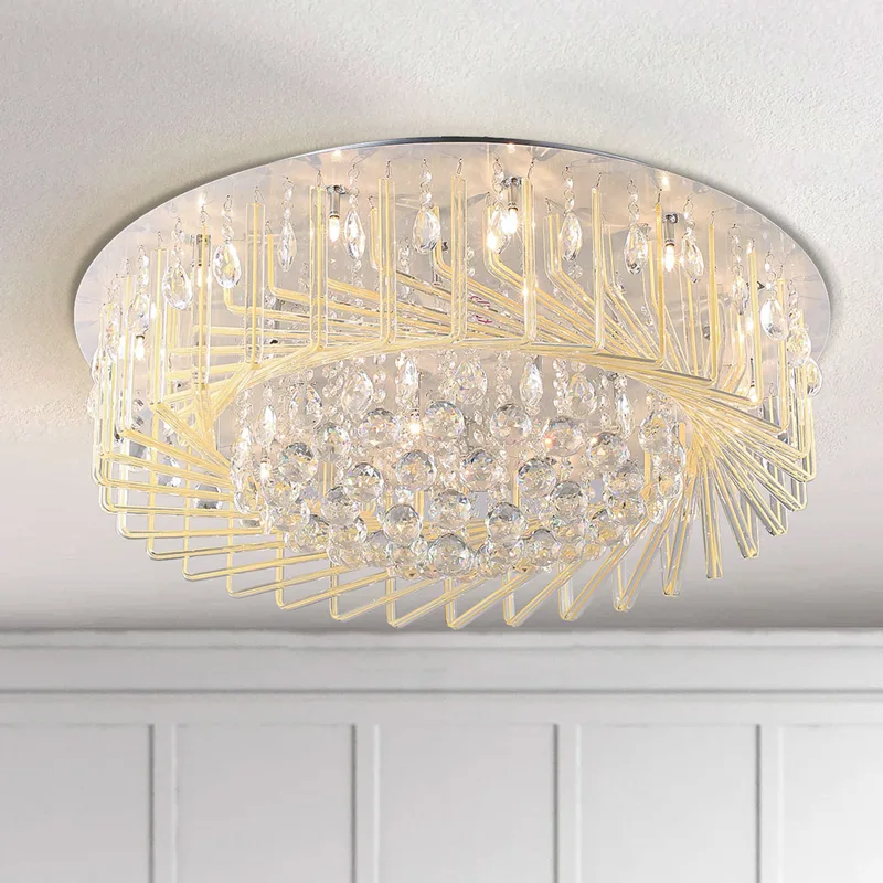 đèn ốp trần pha lê