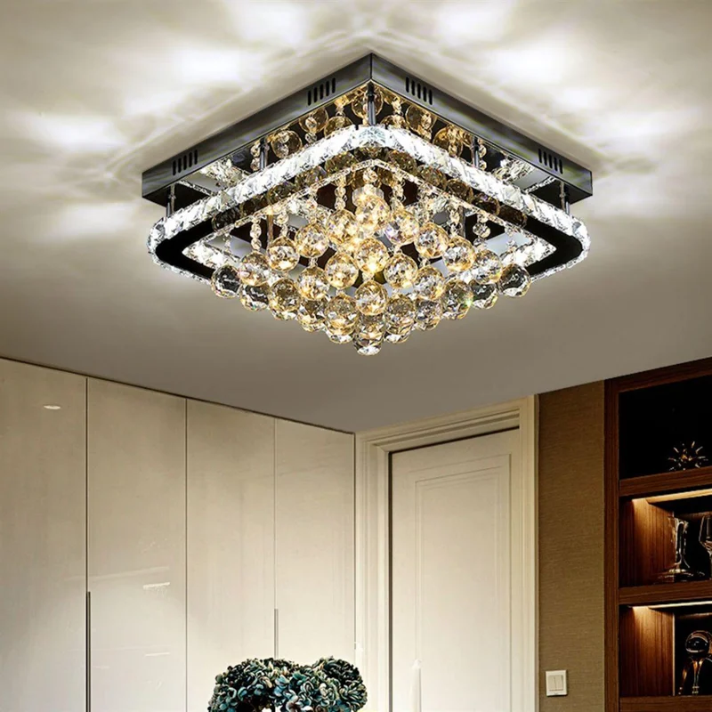 đèn ốp trần pha lê