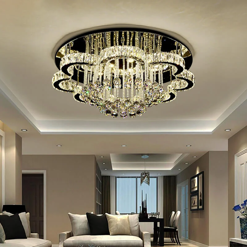 đèn ốp trần pha lê