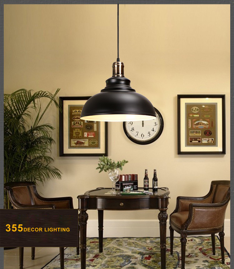 Đèn thả đơn TCF02 Đen