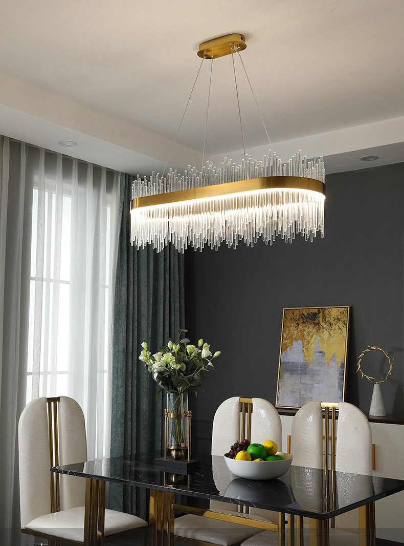 Đèn thả ngang bằng pha lê cao cấp TPL01N800