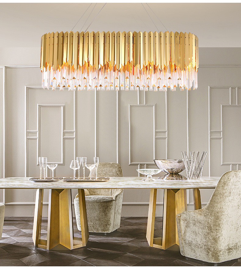 Đèn thả ngang bằng pha lê cao cấp TPL02N900