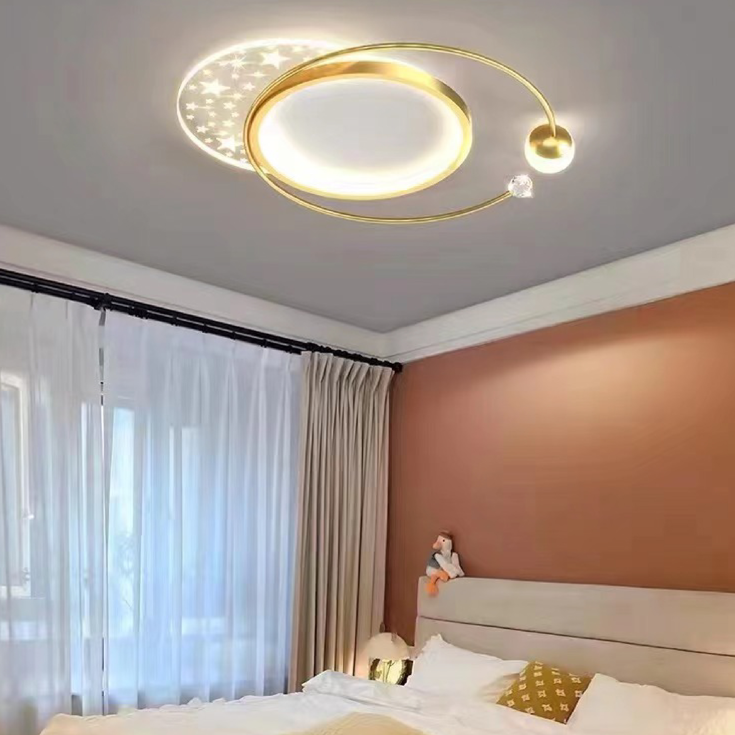 Đèn ốp trần hiện đại decor ngôi sao MOLH-9074