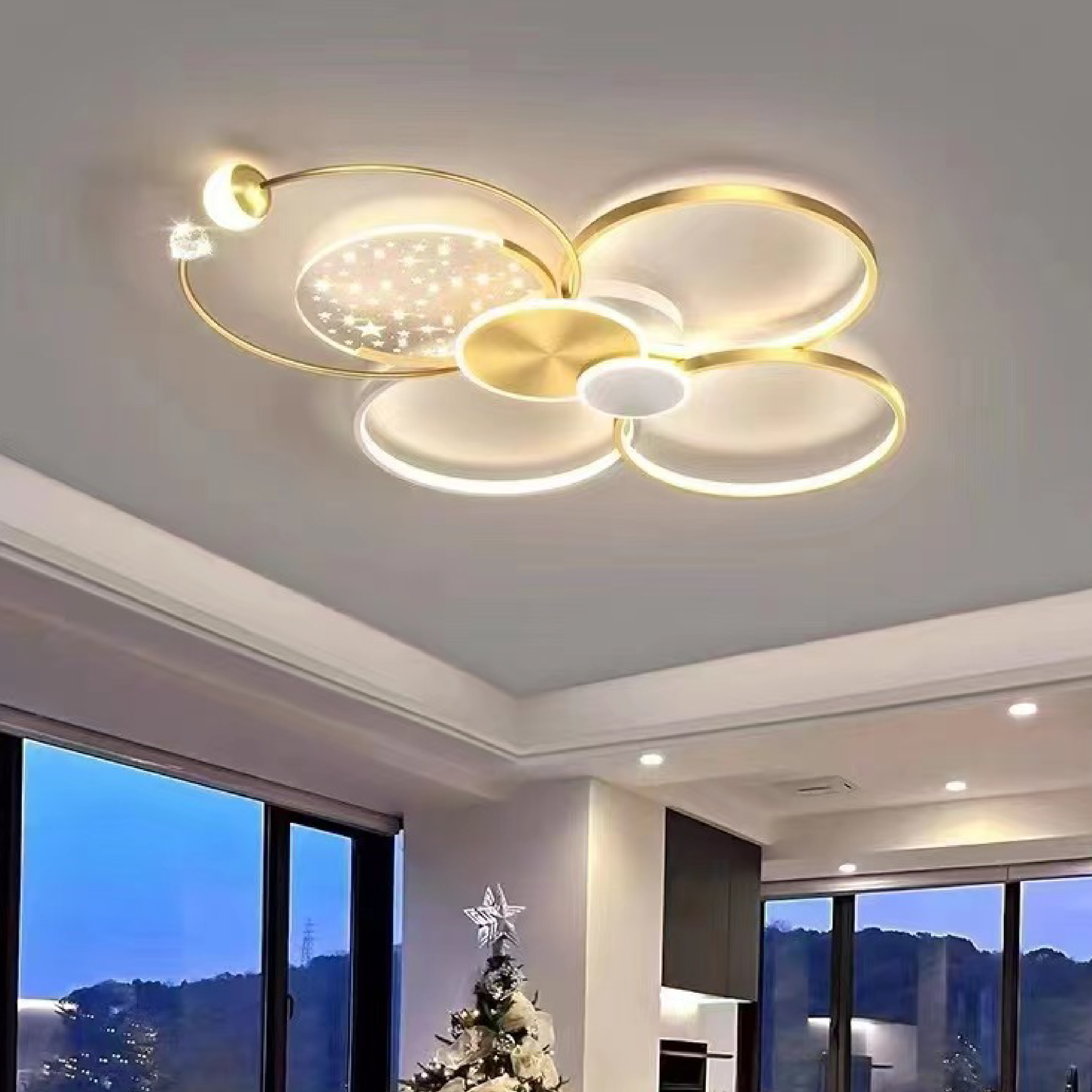 Đèn mâm ốp trần trang trí MOLH-9074