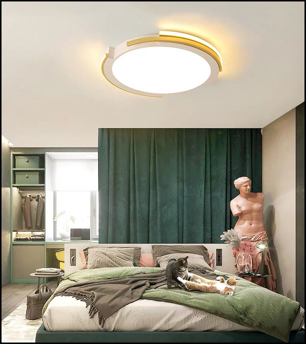 Đèn mâm ốp trần trang trí decor hình tròn OT-75T