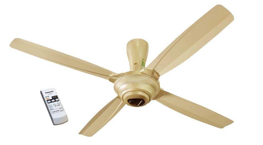 Quạt trần Panasonic 4 cánh màu vàng ánh kim F-56MPG-GO