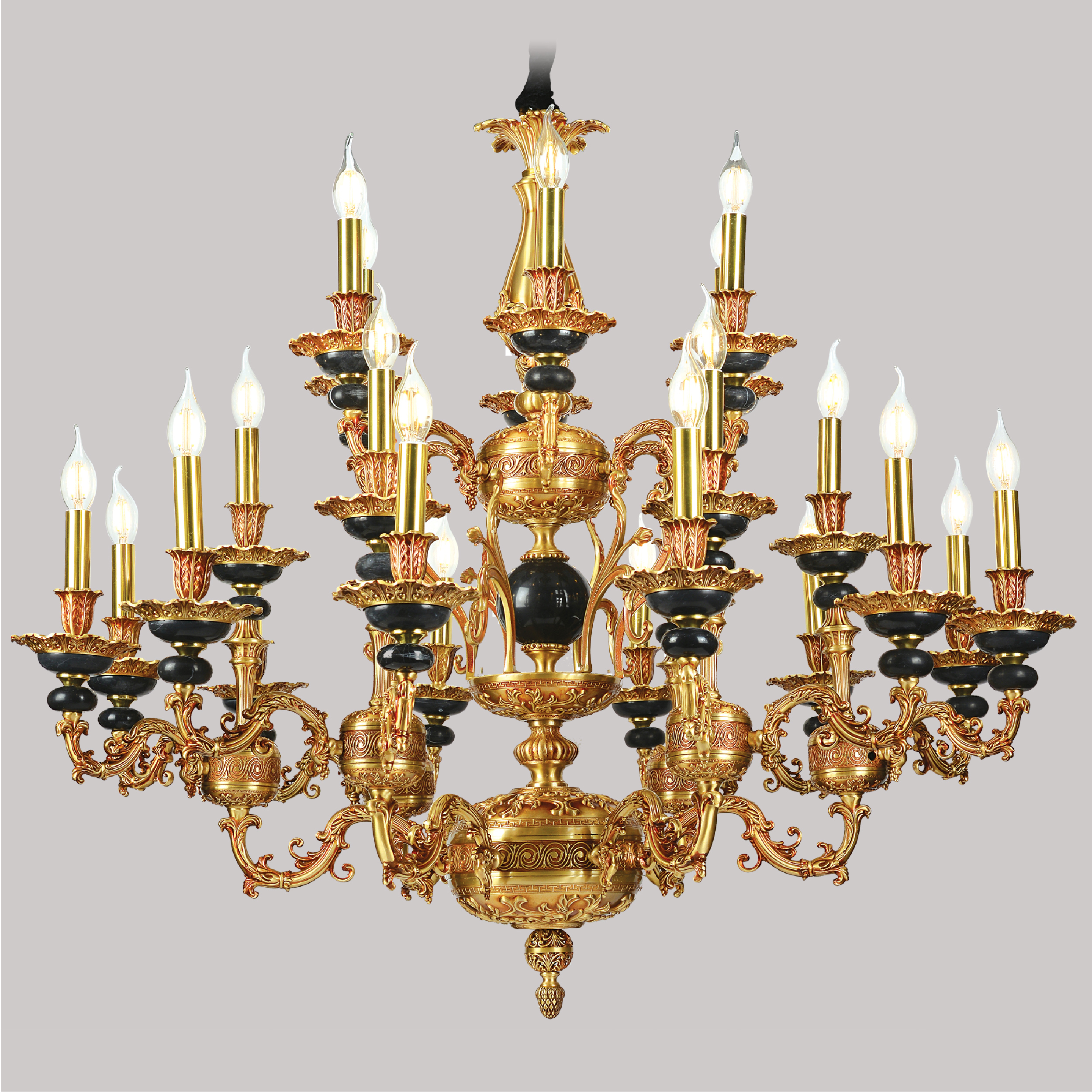 Đèn chùm đồng Châu Âu CDQT-185