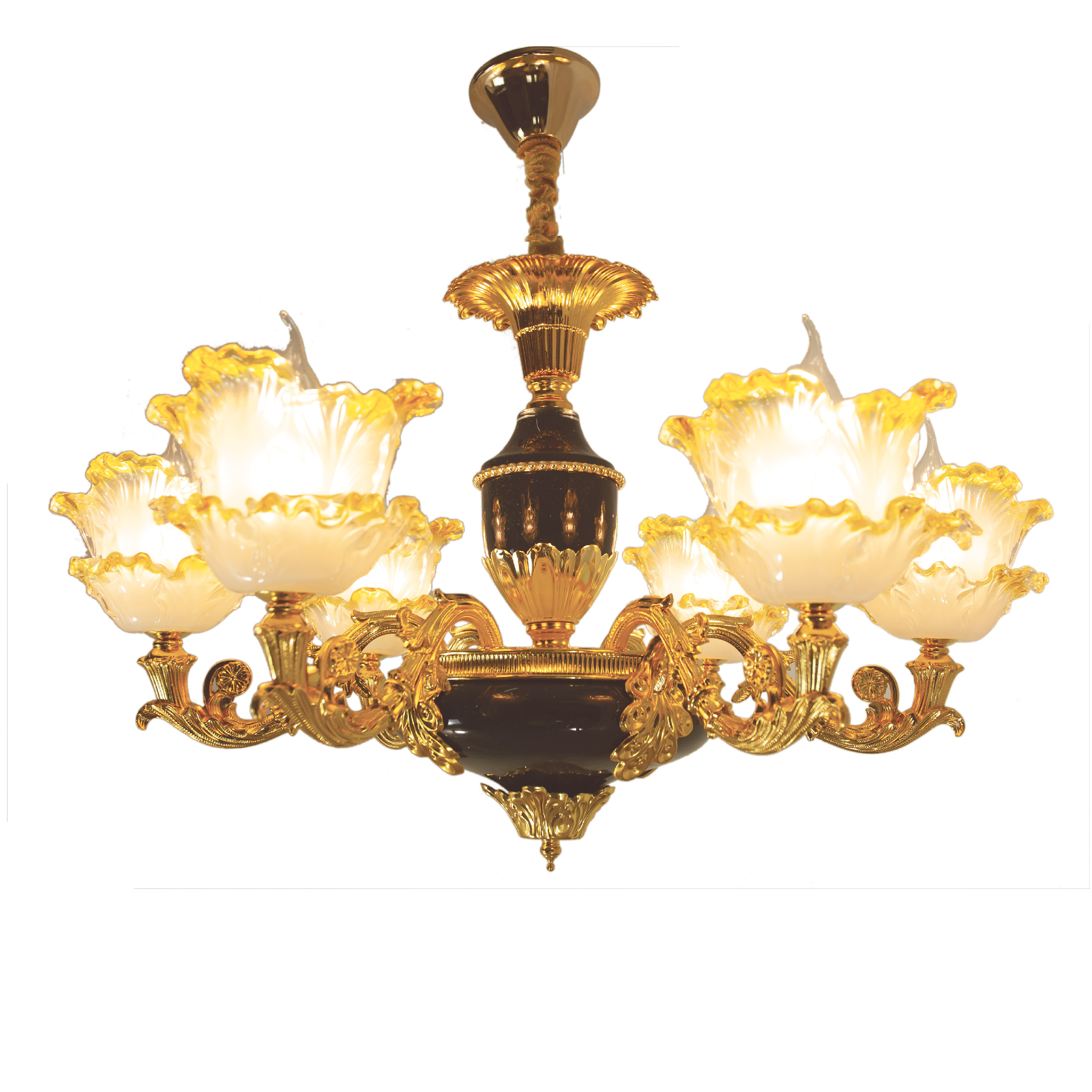 Đèn chùm mạ vàng phong cách Châu Âu CNQT-229