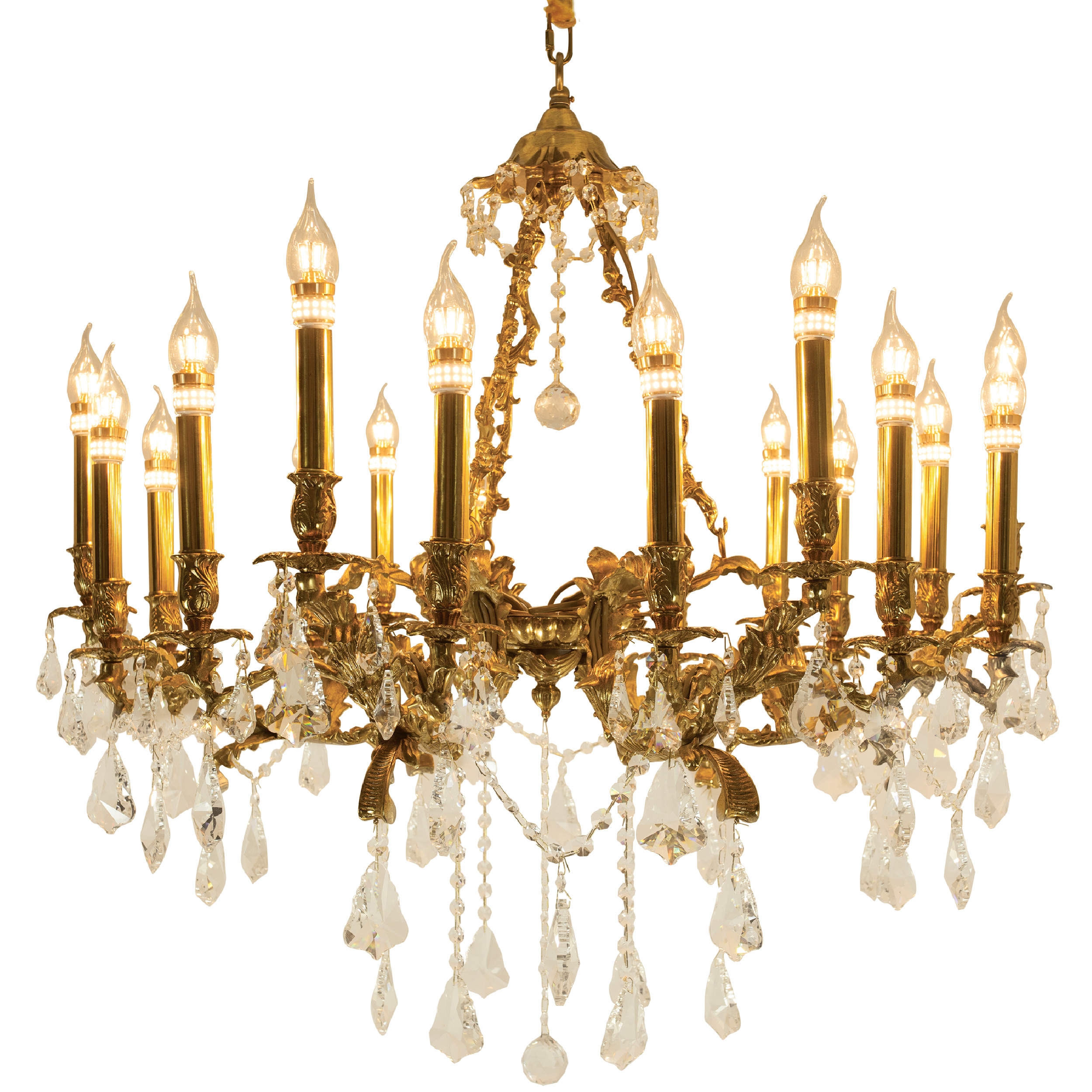 Đèn chùm đồng cổ điển Châu Âu Phedra 05