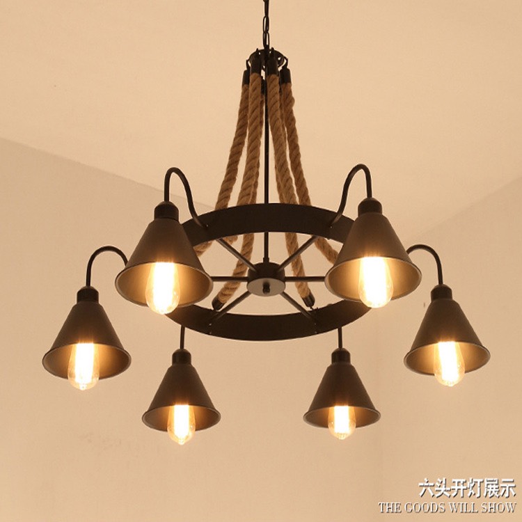 Đèn chùm chao đèn tam giác phong cách retro  TTK37