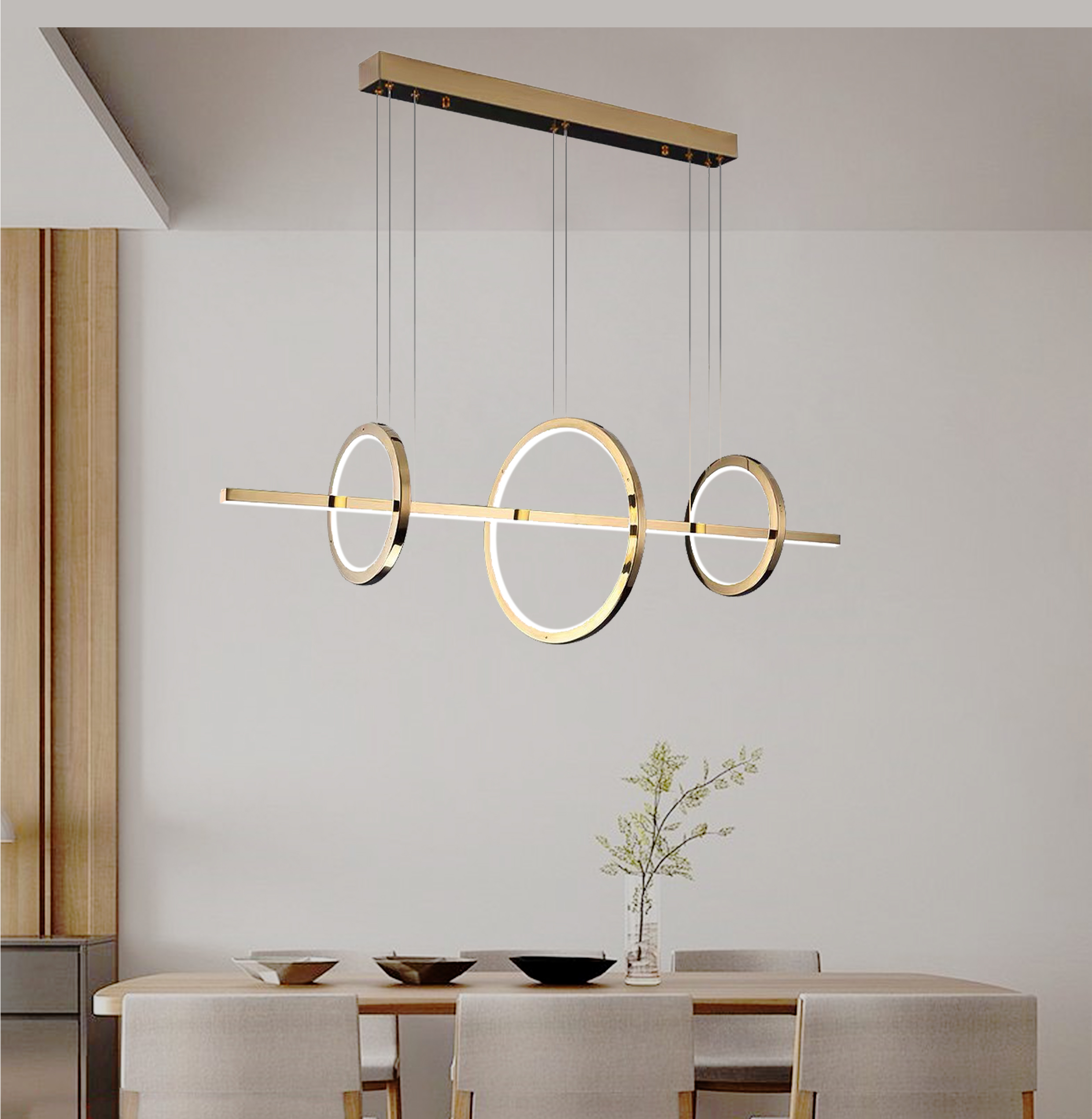 Đèn thả thiết kế phong cách hiện đại hình tròn TTK119