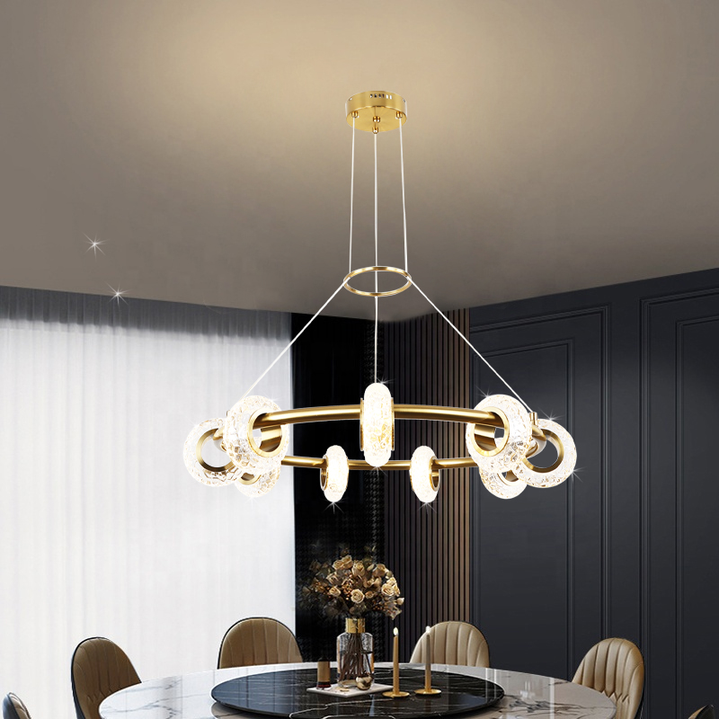 Đèn thả pha lê thiết kế phong cách hiện đại tròn TTK108T9