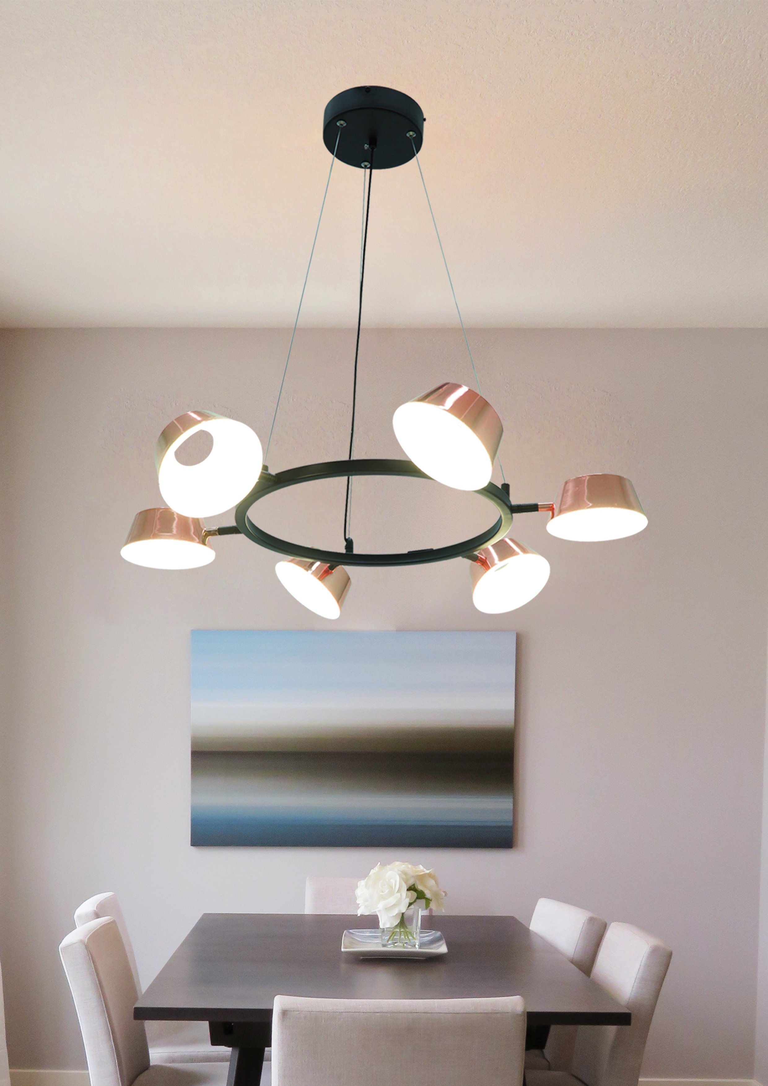 Đèn thả thiết kế hiện đại hình tròn TTK25T6