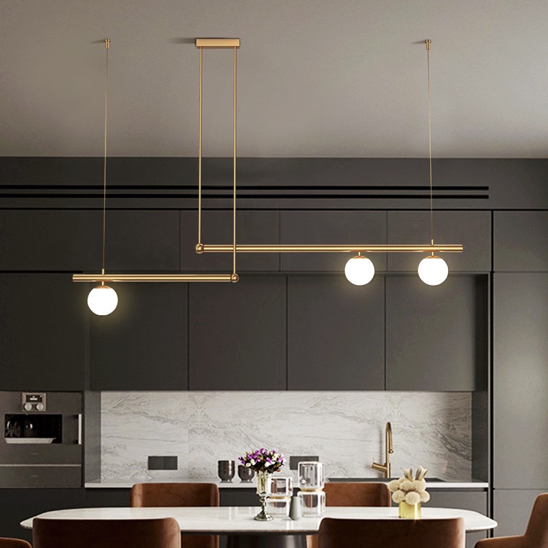 Đèn thả chóa thủy tinh phong cách nghệ thuật TTK120 xi vàng