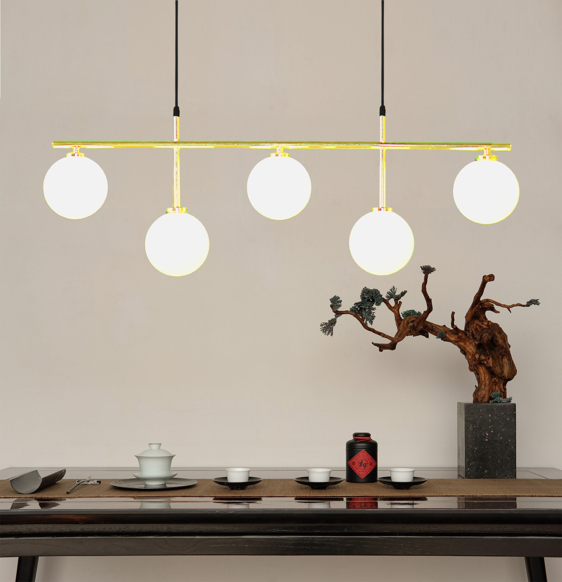 Đèn thả thiết kế hiện đại chóa thủy tinh TTK21N5