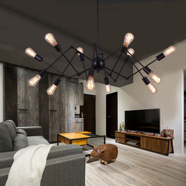 Đèn thả thiết kế nghệ thuật TTK21T12 đen