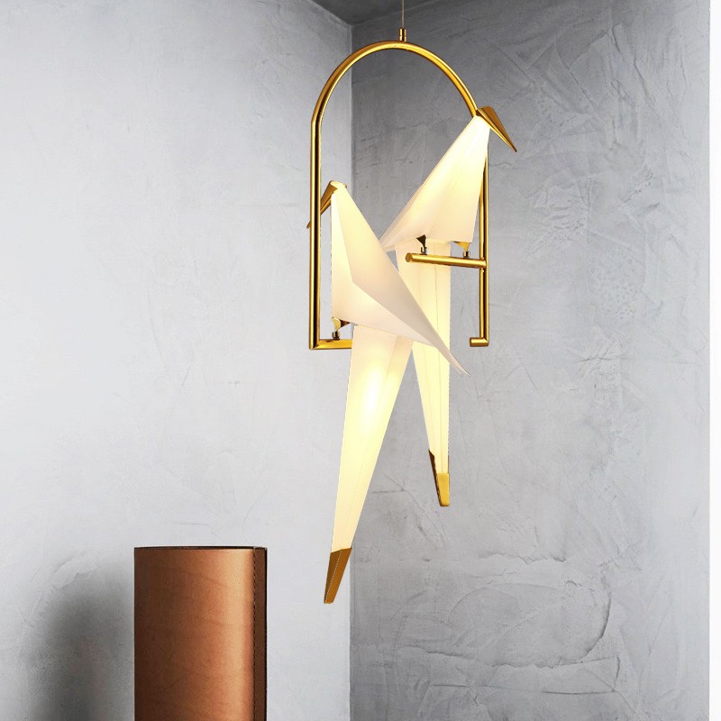 Đèn thả thiết kế hai con chim hạc TTK09T2