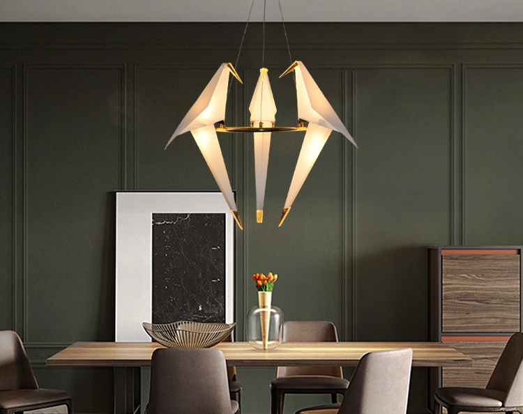 Đèn thả thiết kế ba con chim hạc TTK09T3