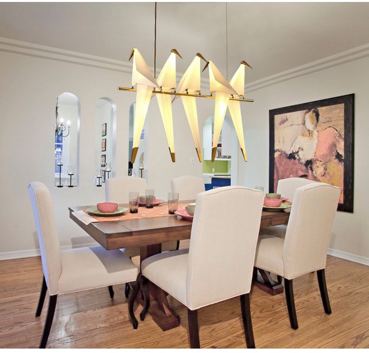 Đèn thả thiết kế năm con chim hạc TTK09T5