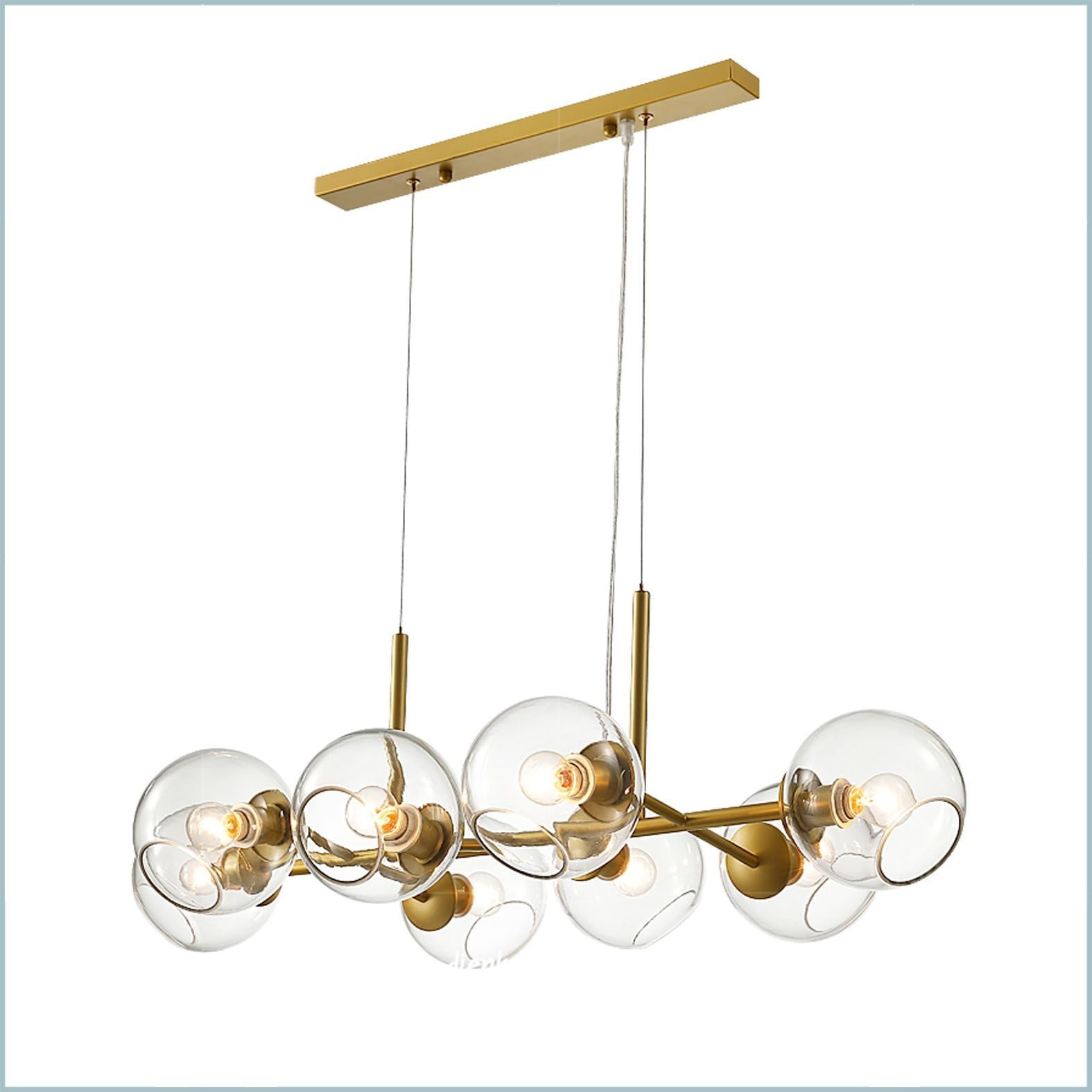 Đèn thả ngang chao thủy tinh THCN-167-21