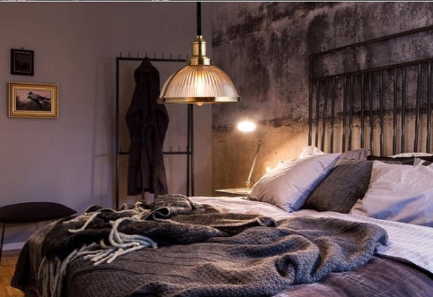 Đèn thả thủy tinh xi vàng chao chụp TT23