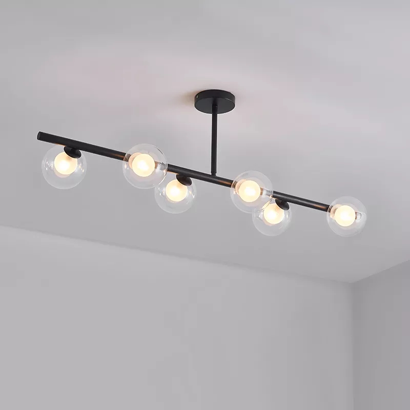 Đèn thả thanh ngang màu đen THCN-229-21