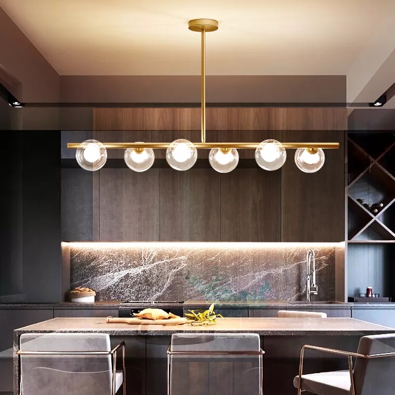 Đèn thả thanh ngang màu đồng THCN-230-21