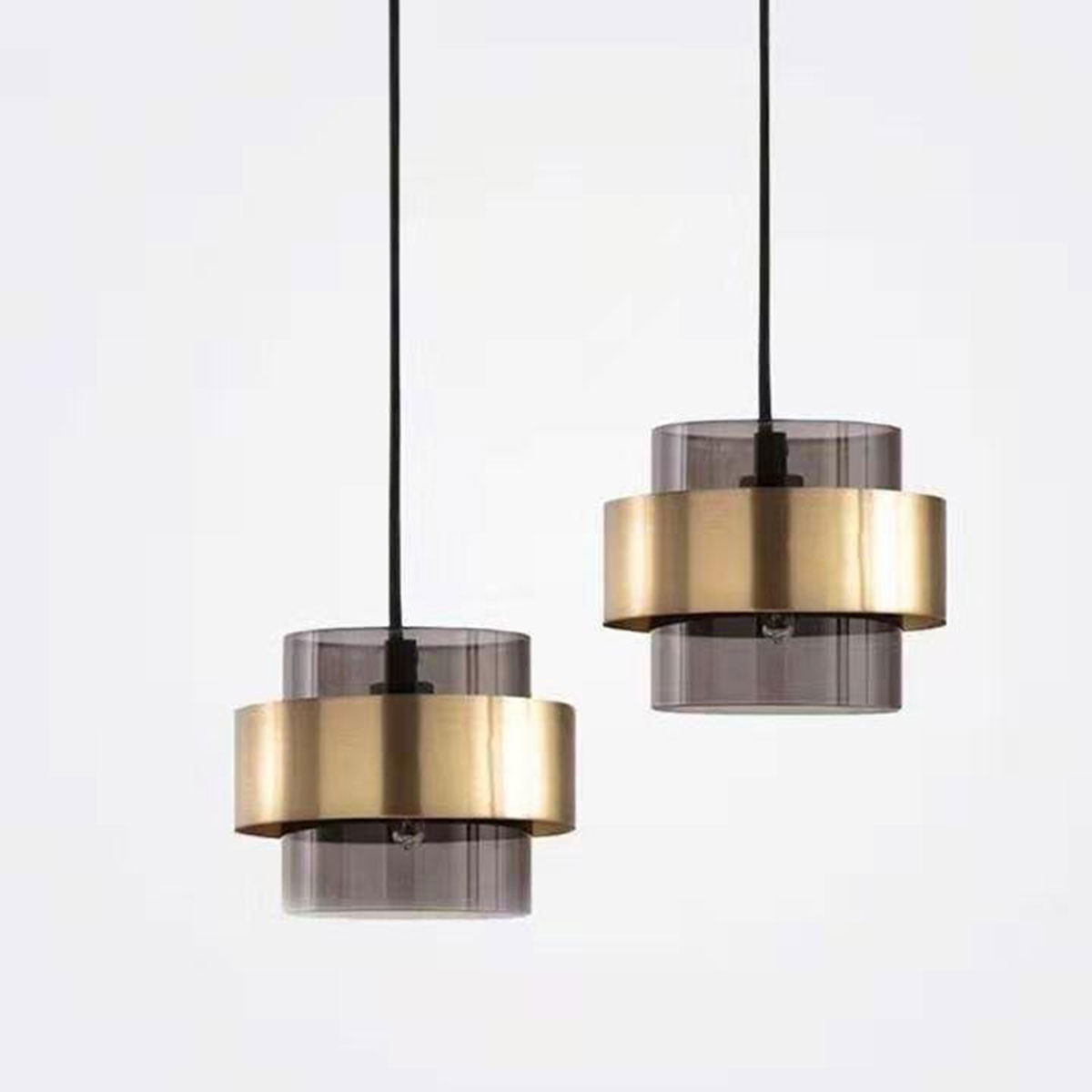 Đèn thả hình ống viền vàng THCN-247