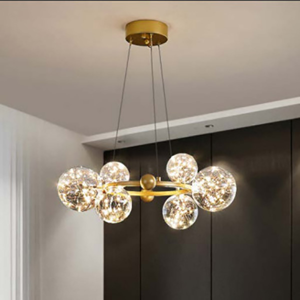 Đèn thả tròn lấp lánh THCN-248