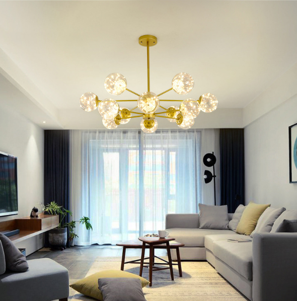 Đèn thả thân vàng THCN-262