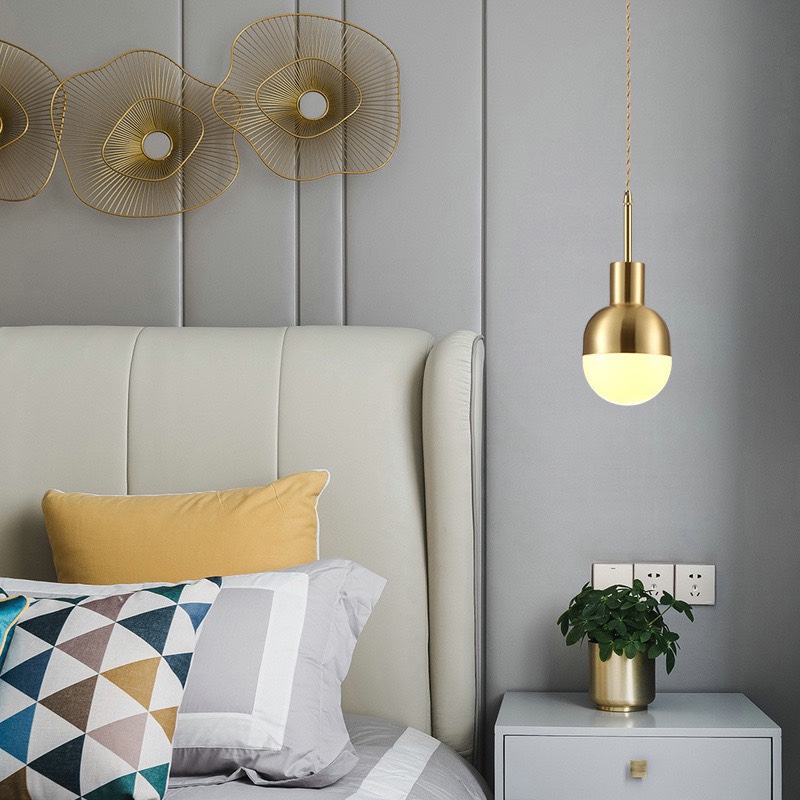 Đèn thả cafe xi vàng đơn TCF39T1