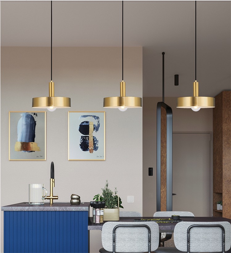 Đèn thả cafe xi vàng đơn TCF43B