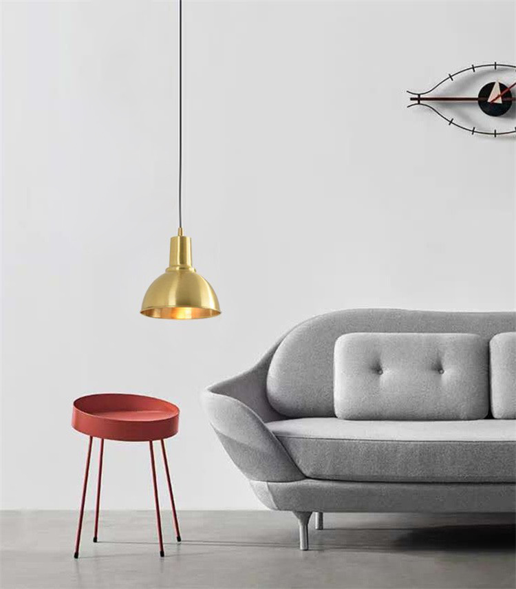 Đèn thả cafe chao chụp xi vàng đơn TCF44T1