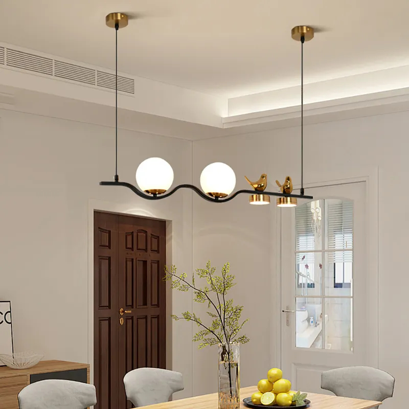 Đèn thả ngang 2 con chim THCN-283