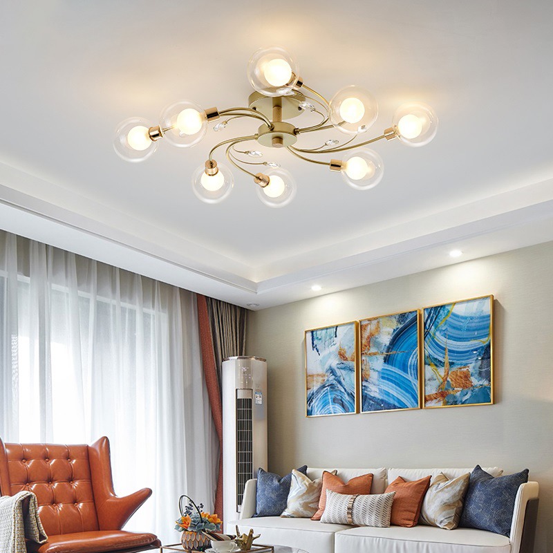 Đèn ốp trần chong chóng màu vàng THCN-280