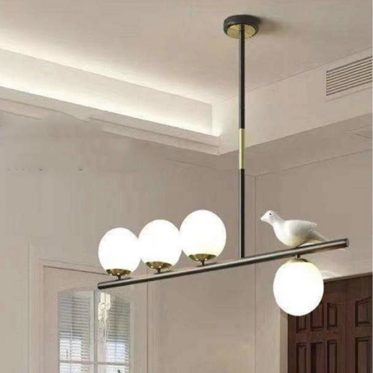 Đèn thả ngang 4 bóng hiện đại THCN-285