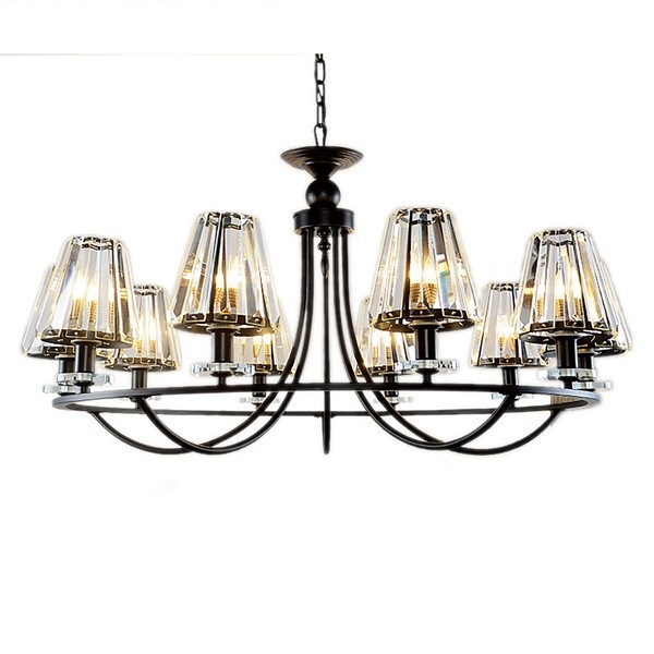 Đèn thả chùm hiện đại màu đen THCN-297